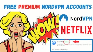 How To Get Free Premium Nordvpn Accounts Working 2020 [upl. by Macknair]