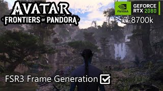 Avatar Frontiers of Pandora RTX 2080  i7 8700k [upl. by Nadda269]