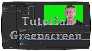 Greenscreen ausblenden  ADOBE PREMIERE PRO CC 2015  TUTORIAL [upl. by Yrelle]