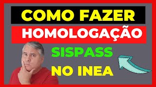 COMO FAZER HOMOLOGAÇÃO DO CADASTRO SISPASS NO INEA [upl. by Berta]