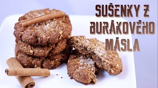 Sušenky z burákového másla  Peanut butter cookies recipe [upl. by Aihsatsan]