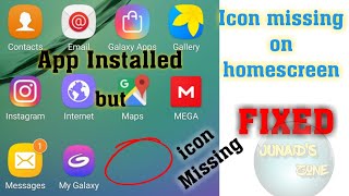 App Icons Not Showing on home screen Solved  App Icons Disappear  JUNAIDs Zone [upl. by Neelyak]
