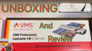 VMS thermal ￼Laminator LM Classic Hot And Cold Best Laminator Machine for Home And Office flipkart [upl. by Blondelle]