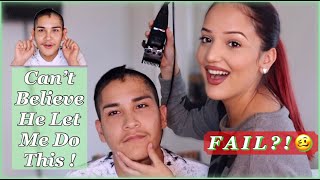 Cutting My Boyfriends Hair 🤠 [upl. by Sexela]