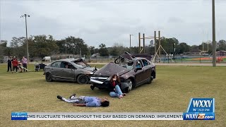 Gulfport High puts on Prom Promise safety demonstration [upl. by Naujek]