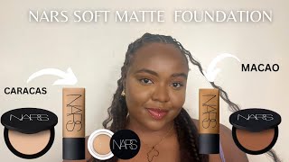 IS MACOA REALLY YOUR SHADE  NARS SOFT MATTE FOUNDATION AND POWDER CARACAS  MACAO FULL FACE [upl. by Delanos]