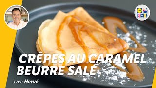 Crêpes au caramel beurre salé  Lidl Cuisine [upl. by Halfdan]