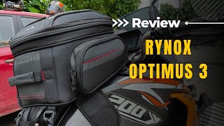 Rynox Optimus 3 Tank Bag Review amp Installation Ultimate Luggage Option for Every Rider [upl. by Enixam58]