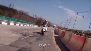 SYM Joymax 300i VS Suzuki Sky Wave 250 прохват 19022014 [upl. by Yaf]