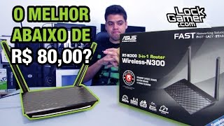 Roteador ASUS RTN300  Review  menos de R 80  instalação  alcance  PTBR [upl. by Eisej]