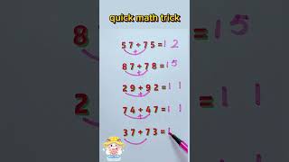 Twodigit addition speed calculation💯🥰💥new addition trick maths addition mathstricks foryou [upl. by Linnet]