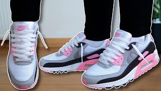 How To Lace Nike Air Max 90s Loosely BEST WAY [upl. by Dupuy]