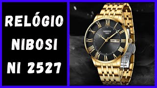 Relógio Masculino Nibosi NI2527 Dourado 003 relogio nibosi watch [upl. by Alrrats93]