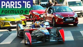 JeanEric Vergne Drives Formula E Car In Paris Traffic [upl. by Lemrej]