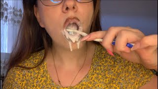 ASMR  🥥 Oil Pulling and Teeth Brushing🦷 🪥 💛💚 [upl. by Neeloj974]