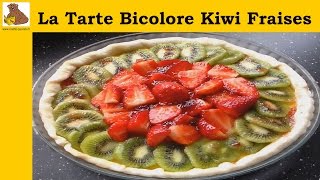 La tarte bicolore kiwi fraises recette facile [upl. by Noiemad956]