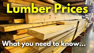 What You Need to Know about Lumber Prices What is Coming Next and When Prices Will Jump [upl. by Chemarin]