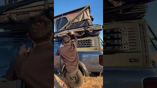 Ford Ranger Overland Gear Rooftop Tent Side Awning and Shower Tent for Epic Camping [upl. by Mittel]