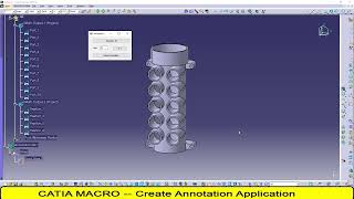 Catia V5  Annotation application visual studio app [upl. by Llemmart]