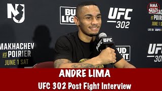 Andre Lima on controversial decision “no way they gonna give it to this son of a btch”  UFC 302 [upl. by Aisayt]