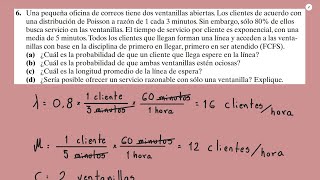 Una pequeña oficina de correos tiene dos ventanillas abiertas Los clientes de acuerdo SOLUCIONADO [upl. by Ekihc]