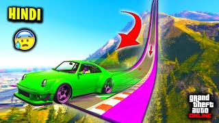 GTA 5  quotMEGA RAMPquot SUPER CAR Parkour Race  GTA 5 Hindi Funny Moments [upl. by Eirroc]