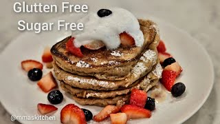 How To Make Glutten Free Sugar Free Breakfast Pancake Recipe weight loss meal [upl. by Carlye]