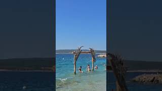 Kroatien Strand von Crikvenica Beach in Croatia 4k Walking Tour 4k [upl. by Aliakim]