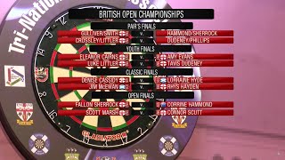 46th British Open and British Classic  Finals  TriNations Darts [upl. by Quitt]