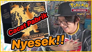 UNBOXING GOES WRONG Unboxing Champions Path Elite Trainer Box  Pokemon TCG [upl. by Yrian]