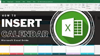 How To Insert a Calendar in MS Excel  Easy Guide [upl. by Aarika]