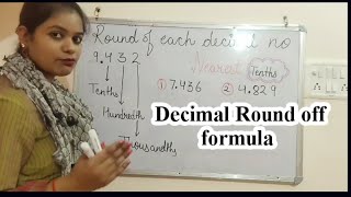 Decimal Rounding off  Decimal Round off formula  MATHS TRICKS  Math tricks for decimal round off [upl. by Aicilav370]