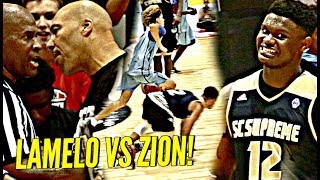 LaMelo Ball vs Zion Williamson CRAZIEST AAU GAME EVER [upl. by Adnoryt689]