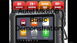 Autel Mk808 Diagnostic tool basic walkthrough [upl. by Ikcir908]