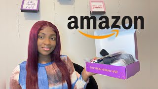 Amazon 10 inch Bob Wig  UNBOXING  INITIAL REVIEW  Hoacon Hair [upl. by Ioab920]