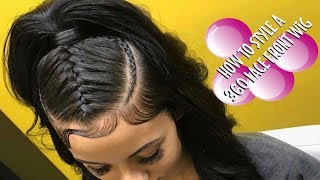 How To Style A 360 Lace Frontal Wig  Ft ASTERIA HAIR [upl. by Ennelram]