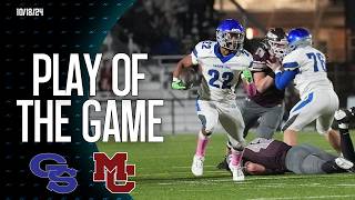 Fall 2024 Play of the Game  HS Football Garden Spot vs Manheim Central 101824 [upl. by Onavlis]