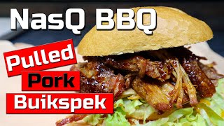 Pulled pork van buikspek op de BBQ [upl. by Orion384]