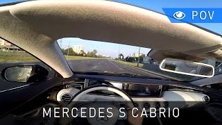 MercedesBenz S500 Cabriolet W222 2016  POV Drive  Project Automotive [upl. by Chien]