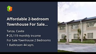 Affordable 2bedroom Townhouse For Sale thru PagIBIG in Tanza Cavite [upl. by Annailuj912]