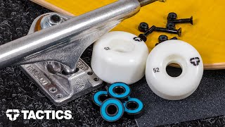 Parts of a Skateboard  Skateboard Buying Guide  Tactics [upl. by Etana]