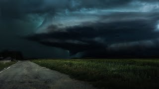 Eerie Thunderstorm Approaching your Village  Calm Before the Storm Ambience  3 HOURS [upl. by Tiphani]