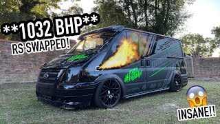 MY 1034 BHP FORD TRANSIT MK7 RS SWAP FIRST DRIVE [upl. by O'Donnell644]