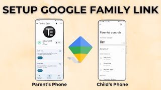 How To Setup Google Family Link  Google Parental Controls [upl. by Nohtahoj]