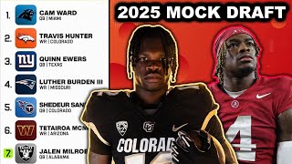 This 2025 NFL Mock Draft is SUPER WILD What Are They On [upl. by Akinom]