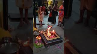 Ganapathi Homam in Ayyappa Temple ganapathi ganapathidevotionalsongs ayyappadevotees [upl. by Blank797]