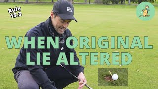 When Original Lie Altered  Golf Rules Explained [upl. by Iadrahc]