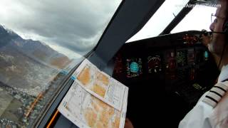 Airbus A321 MAX performance takeoff Innsbruck with empty airplane must see [upl. by Eirrej]