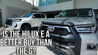 Updated Hilux E vs Hilux G  worth it to go for the G [upl. by Nuj]