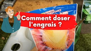 Engrais ou solution nutritive comment doser en hydroponie [upl. by Ulda456]